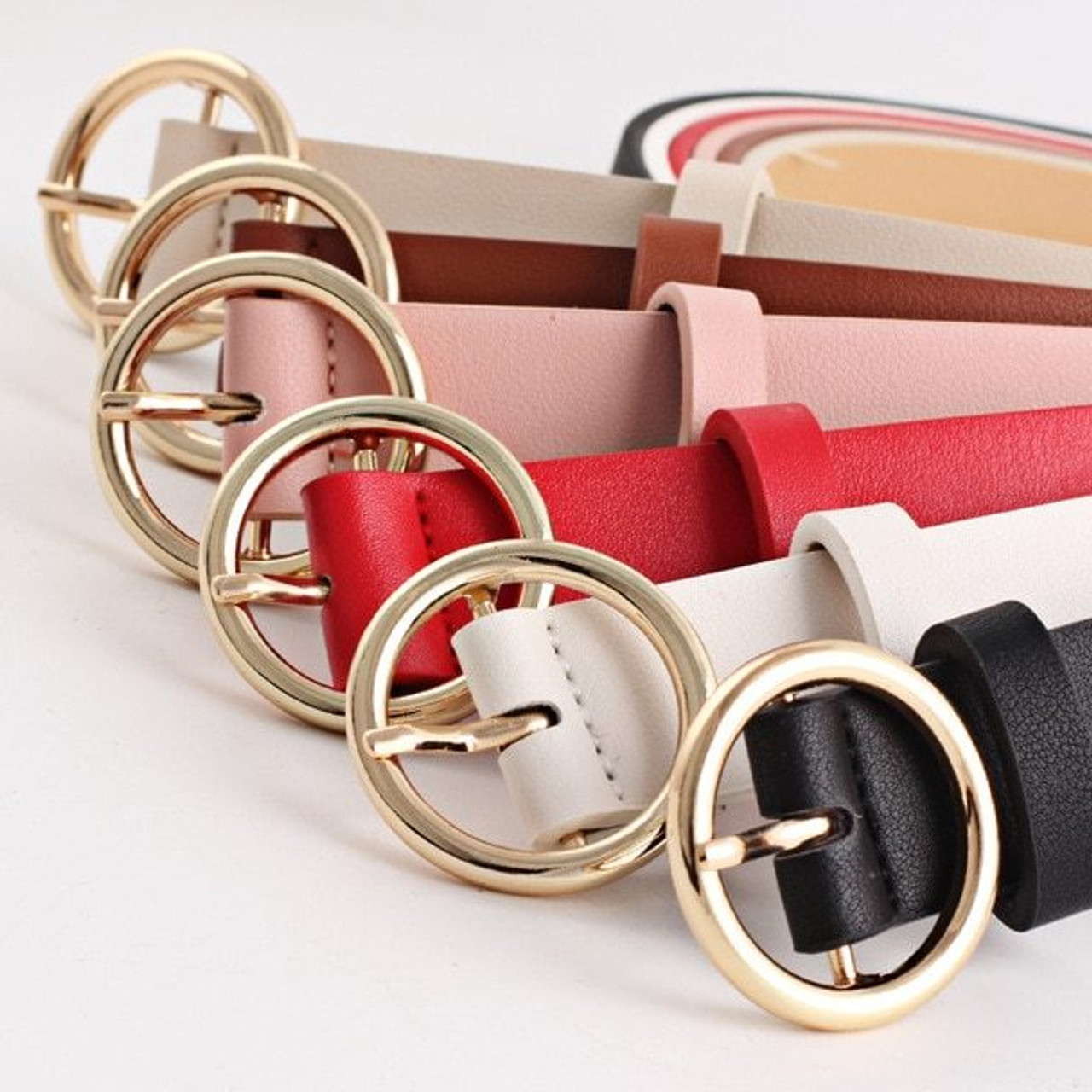 Red/Brown Single Roberto Verino belt discount 88% WOMEN FASHION Accessories Belt Red 